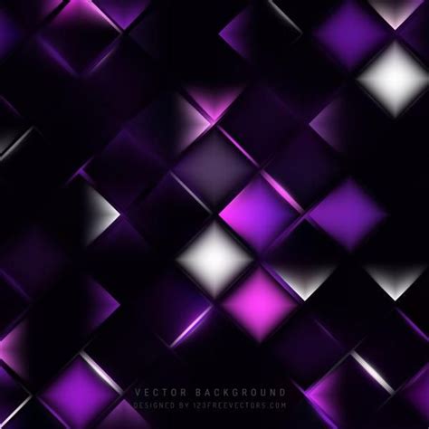 Abstract Purple Black Geometric Square Background In 2020