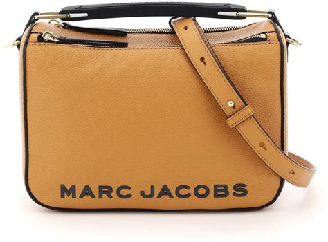 Marc Jacobs The Marc Jacobs The The Softbox Bag Os Beige Brown Black Leather Shopstyle