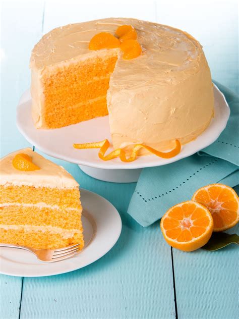 Our Baked From Scratch Orange Layer Cake Is Loaded With Bits Of