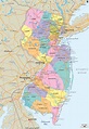 Map of New Jersey State, USA - Ezilon Maps