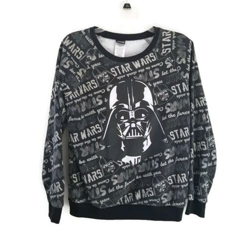 Star Wars Tops Star Wars Sweatshirt Junior Womens Medium 79 Gray