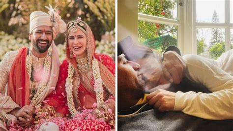 Katrina Kaif Vicky Kaushal Share Unseen Romantic Pics On Wedding