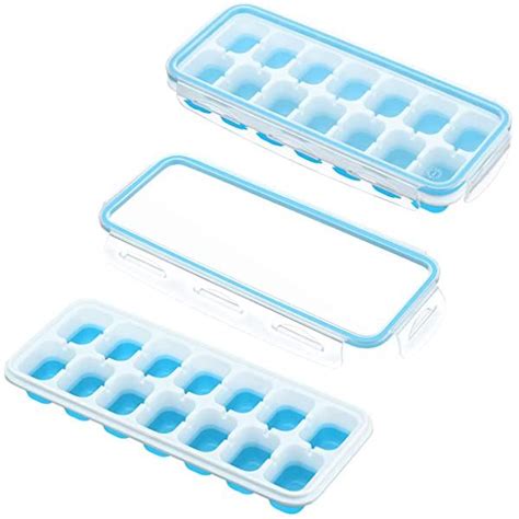 Sistema Klip It Accents Ice Cube Tray With Lid 21 Cubes Assorted