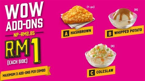 Do note that menu may vary from one outlet to another. KFC Malaysia Launched a New Breakfast Set Menu Rm4.90 only!