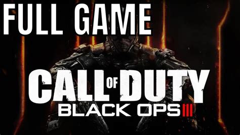 Call Of Duty Black Ops 3 Iii Full Game Walkthrough No Commentary