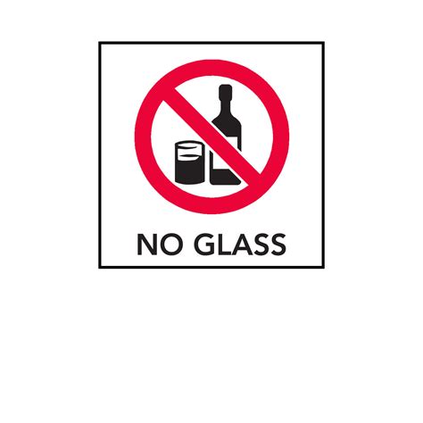 No Glass Symbol Wcopy Epic Signs