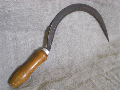 Hand Sickle Grain Sickle Scythe Weed Cutter Vintage Tool Old Etsy