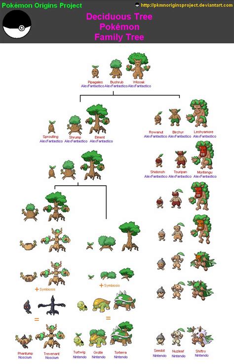 Deciduous Tree Pokemon By Pkmnoriginsproject Pokemon Pokémon Species