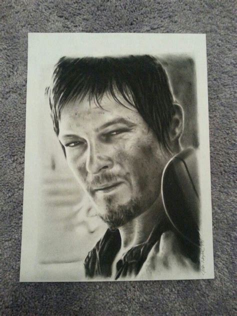 Daryl Dixon Portrait Drawn By Josh Naylor From In The Skin Tattoos In