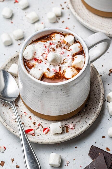 Healthy Peppermint Hot Chocolate Life Made Sweeter