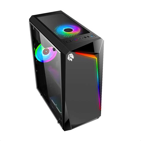 Gabinete Gamer Hayom Gb Rgb Mid Tower Lateral Em Vidro Temperado