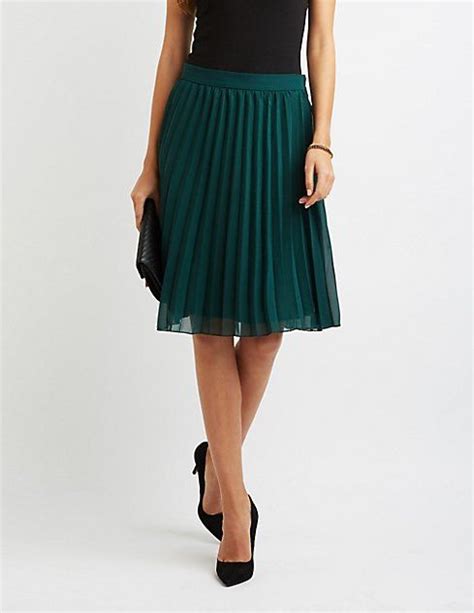 Pleated Chiffon Midi Skirt Midi Skirt Skirts Skirt Design