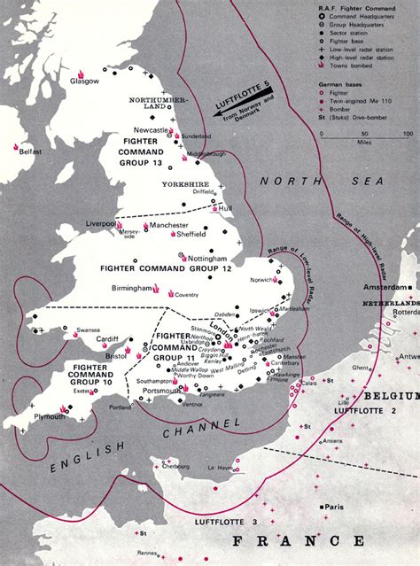 Battle Of Britain Map