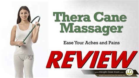 Theracane Deep Pressure Thera Cane Massager Review Blue Youtube