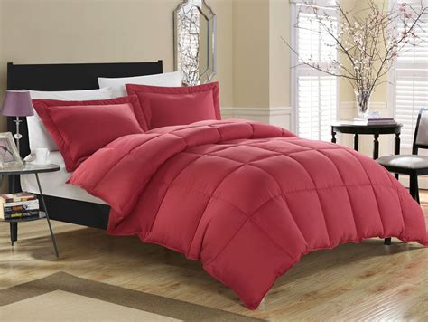 Ships free orders over $39. Brick Red Down Alternative Comforter Set