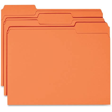 Business Source Bsn44105 1 Ply Tab Colored File Folder 100 Box
