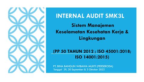 Sistem Informasi K3LH BBWM