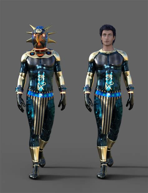 Scifi Egyptian Outfit For Genesis 8 Male Daz 3D