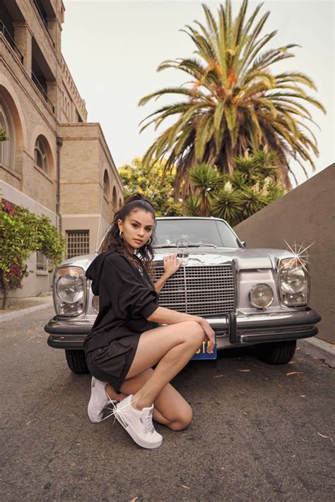 Only high quality pics and photos with selena gomez. Selena Gomez Poses For Puma Ad In White Sneakers & Shorts ...