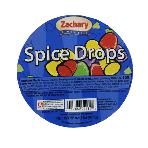 Zachary Spice Drops Gummies Coated In Sugar 32 Oz Ebay