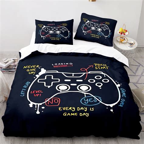 Gamer Gaming Bedding Sets 3d Gamepad Duvet Cover Sets For Boys Games