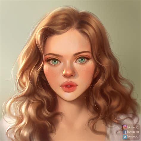 Portrait 07 By Leejun35 On Deviantart Digital Portrait Art Art Digital