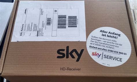 Alle verträge ab dem 4. Sky Retoure - Sky Geräte zurücksenden