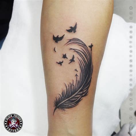 Feather Tattoos And Its Designs Ideas Images And Meanings Black Poison Tattoos