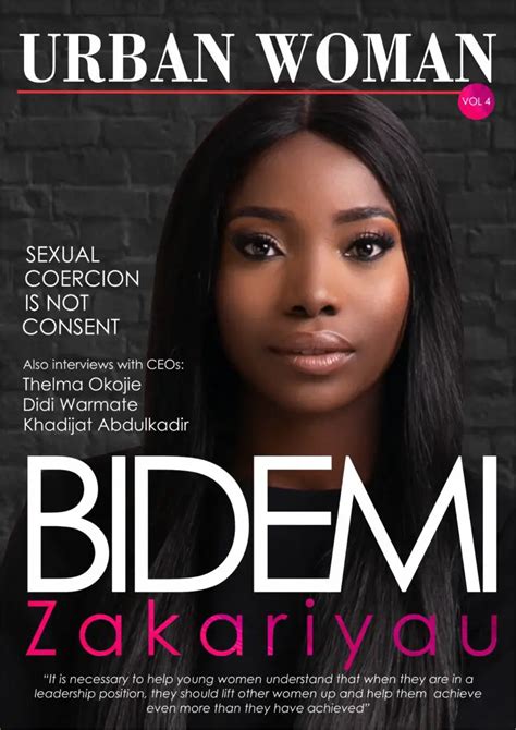 Bidemi Zakariyau Covers 4th Issue Of Urban Woman Magazine Urban Woman