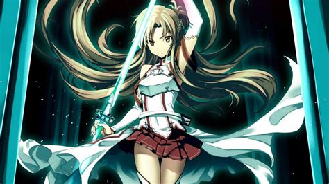 Anime Sword Skirt Asuna Sao Sword Art Online Hd Wallpaper Anime