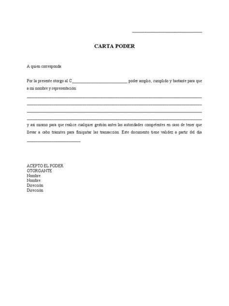 Carta Poder