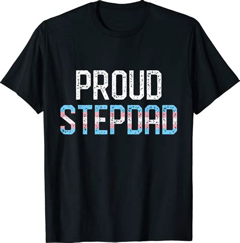 Transgender Proud Stepdad Lgbtq T Shirt Clothing Shoes