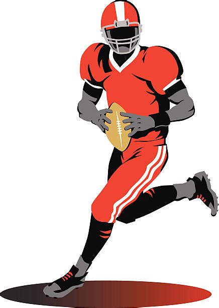 Adult Throwing Football Illustrations Royalty Free Vector Graphics
