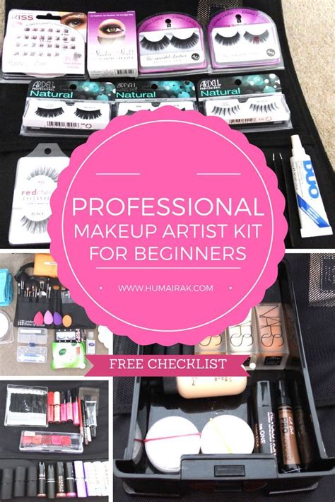 Professional Makeup Artist Kit For Beginners Free Checklist All The