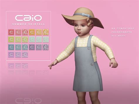 Caio Cc Summer Set All Lods 21 Swatchs Clothes 7 Sims 4