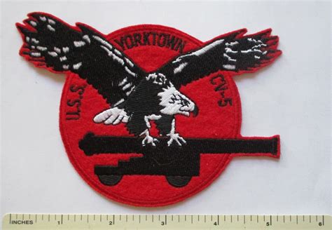 Us Navy Aircraft Carrier Heritage Patch Uss Yorktown Cv 5 Made For