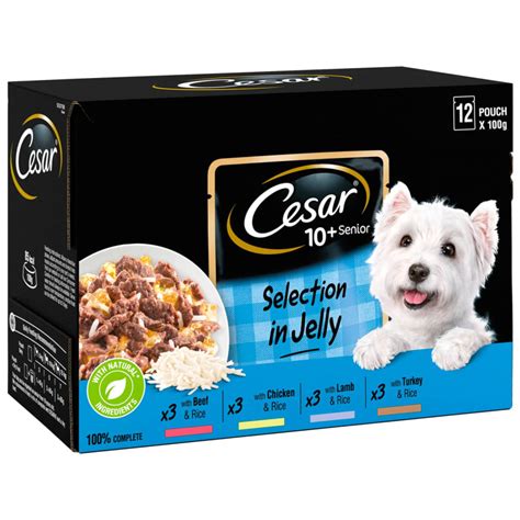 Cesar Senior 10 Wet Dog Food Pouches 12 X 100g Bandm Stores