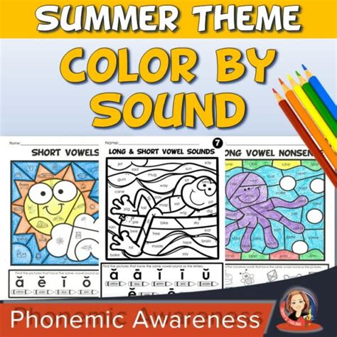 Summer Phonics Sound Coloring Pages For Phonemic Awareness Made By