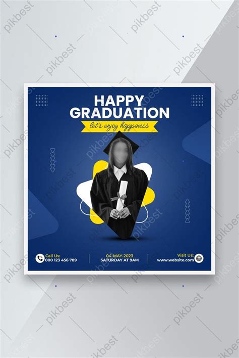 Happy Graduation And Education Social Media Post Or Banner Flyer Design
