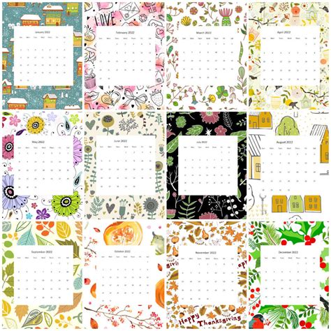 Planner Faith Hope Love Floral 2023 2024 Pocket Sized Calendar Ideal