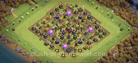 Trophy Defense Base Th With Link Anti Stars Hybrid Clash Of