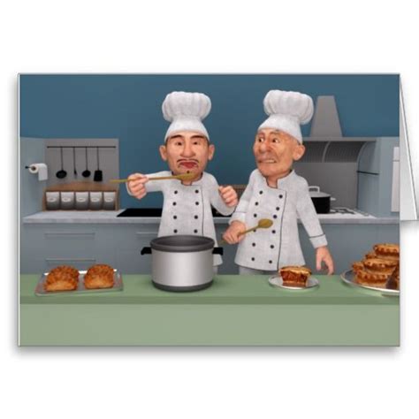 Too Many Cooks 4 Greeting Card Too Many Cooks Funny Cards Funny Mouse