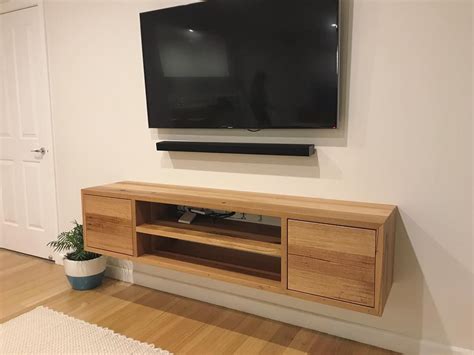 Custom Tv Unit Vic Ash Timber Contemp Hardwood Furniture On