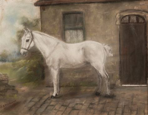 Lot 622 19th Century Pastel Horse Painting Horse Painting Horses