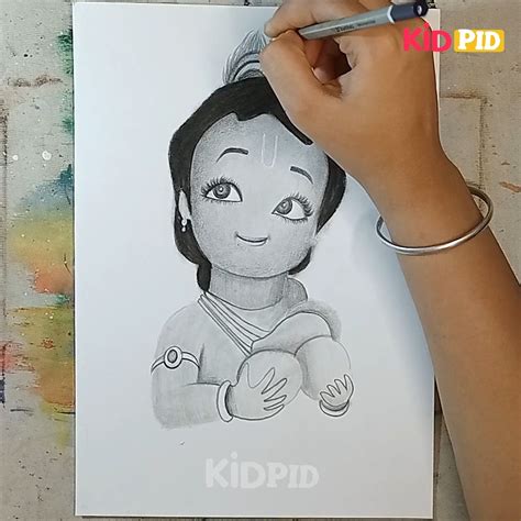 The Ultimate Collection Of Little Krishna Images For Drawing 999