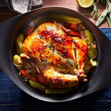 Pair the entree with a side of noodles or a mixed green salad. Basic Whole Roast Chicken Recipe - EatingWell