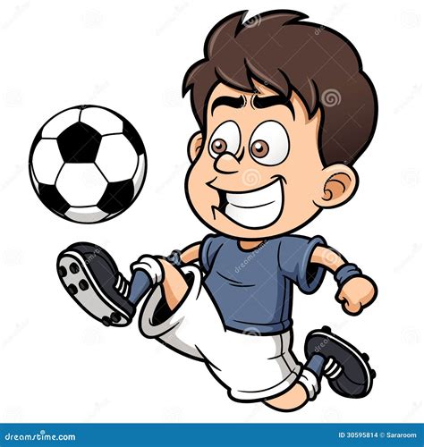 Soccer Player Standing At The Stadium Cartoon Vector Cartoondealer