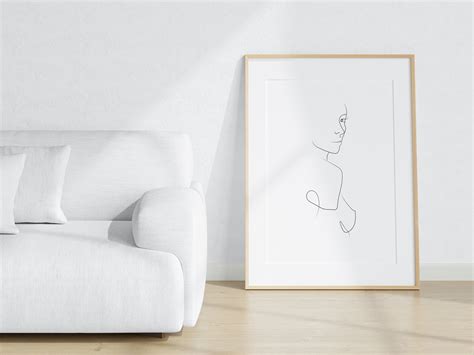 Printable Naked Woman Line Art Poster Girl Body Print One Line Draw Abstract Body Girl