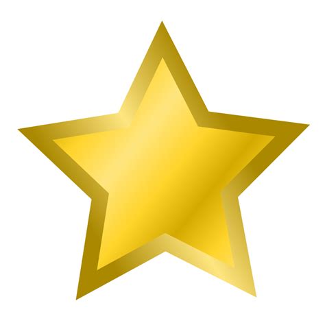 Star Free Stock Photo Illustration Of A Gold Star 15160