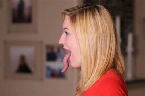 girl believes she has the longest tongue in the world and we agree small joys